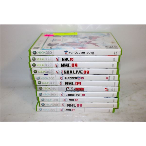 11 XBOX 360 GAMES