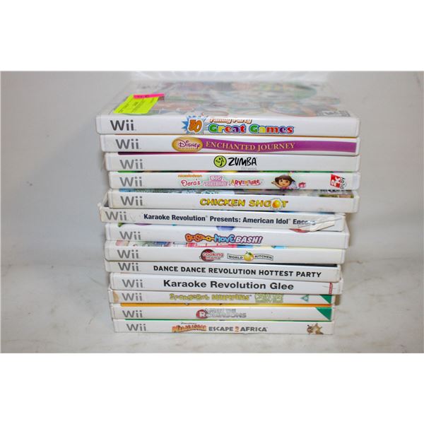 13 NINTENDO WII GAMES