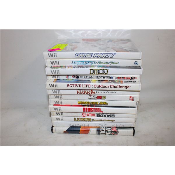 13 NINTENDO WII GAMES