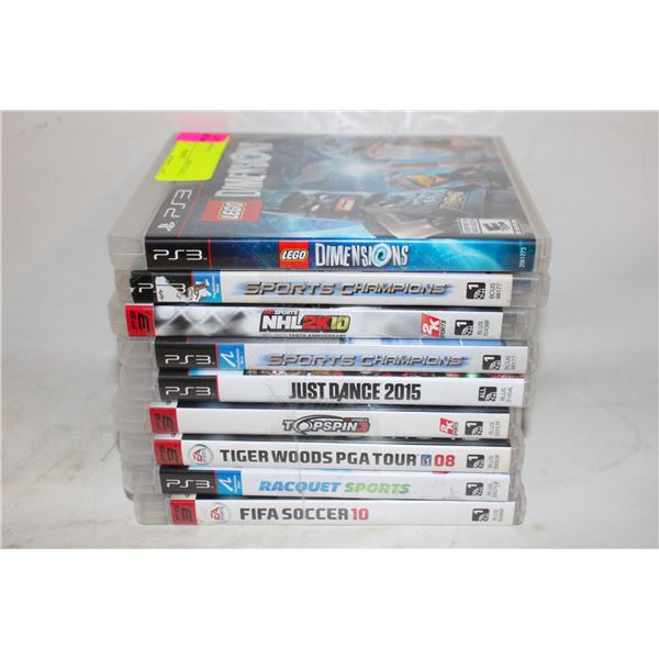9 PS3 GAMES