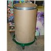 Image 1 : 55 GALLON FIBER DRUM WITH DOLLY