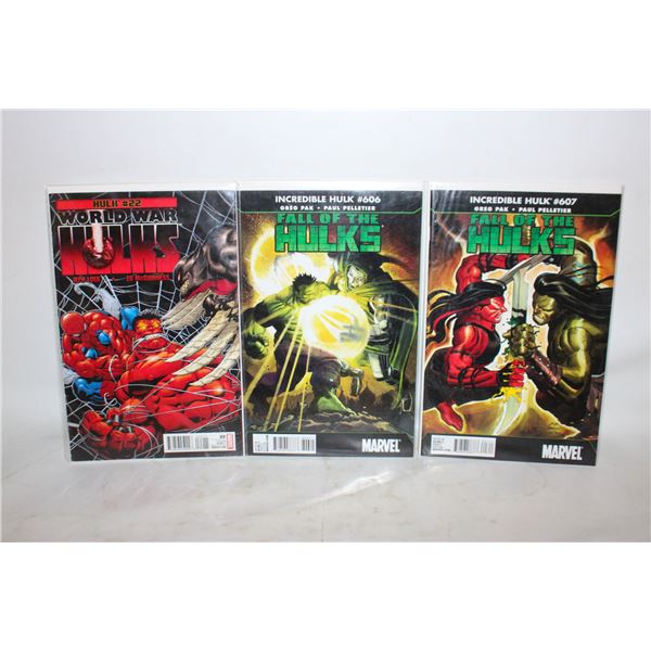 3 HULK COMICS
