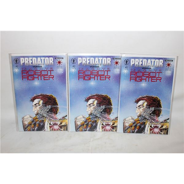 3 PREDAOR COMICS