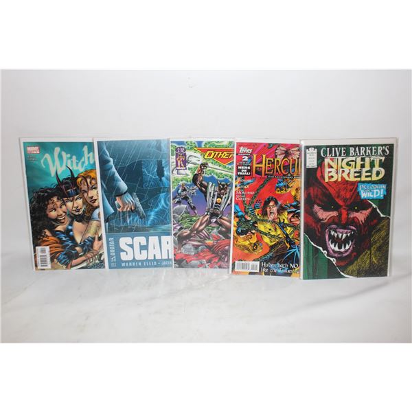 LOT OF 5 COMICS