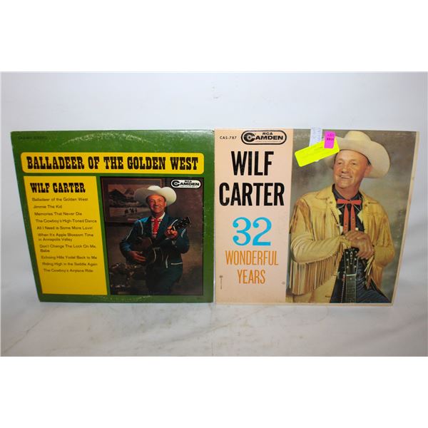 2 WILF CARTER RECORDS