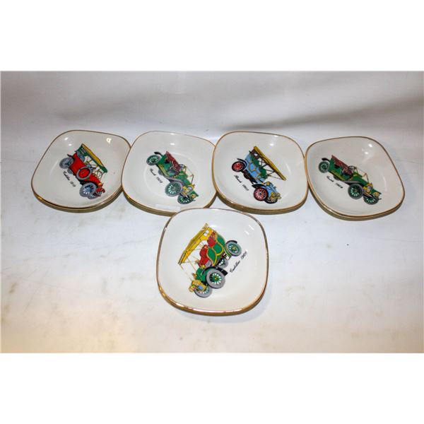 5 VINTAGE BARENTHER GERMANY PLATE SET