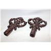 Image 1 : 2 CAST IRON FINIALS ARCHITECTURAL