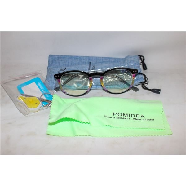 NEW LEOPARD POMIDEA BLUE LIGHT GLASSES