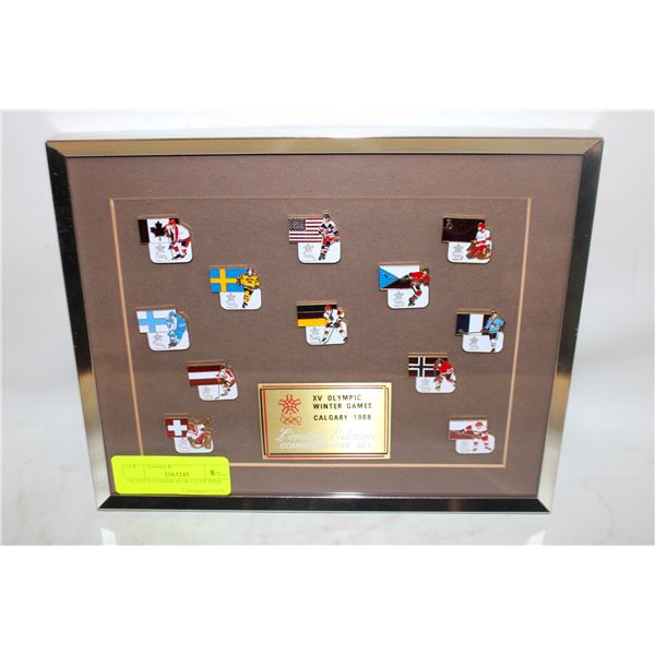 FRAMED COMMEMORATIVE PINS