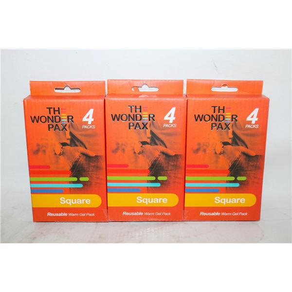 3 NEWTHE WONDER PAX 12 PACKS TOTAL
