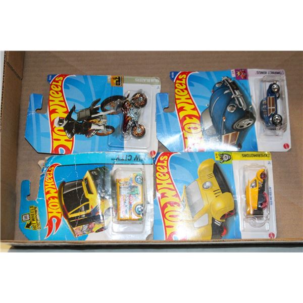 4 NEW SEALED HOTWHEELS