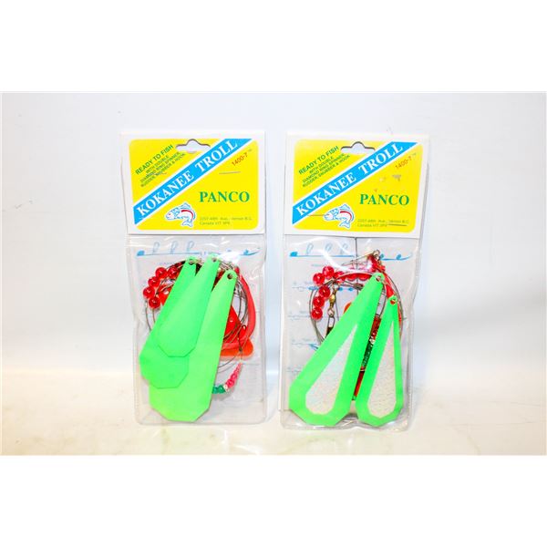2 X KOKANEE TROLL FISHING RIGS