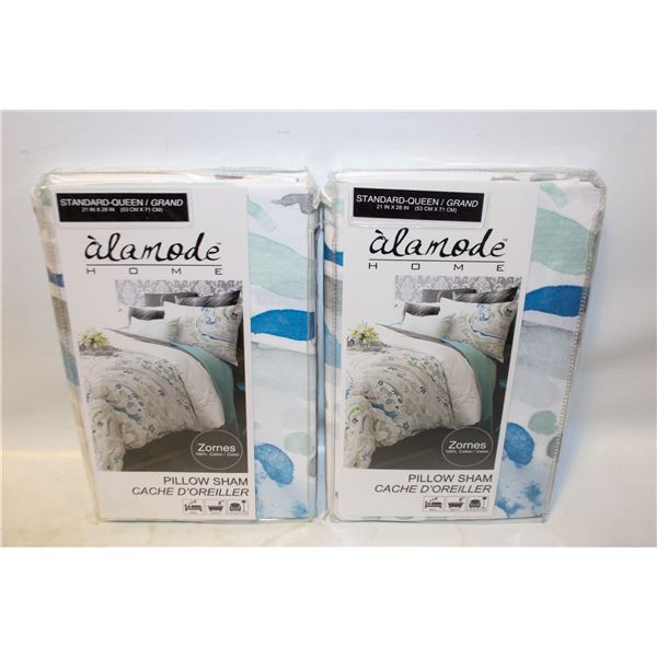 2 X QUEEN SIZE PILLOW SHAMS