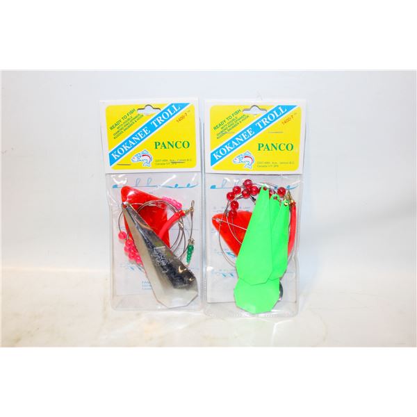 2 X KOKANEE TROLL FISHING RIGS