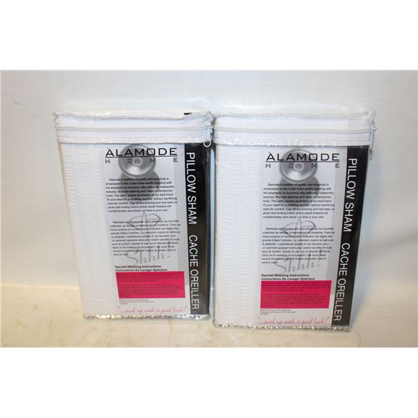 2 X KING SIZE PILLOW SHAMS