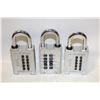Image 1 : 3 X COMBINATION LOCKS