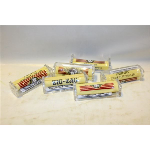 6 NEW ZIG ZAG 78MM ROLLERS