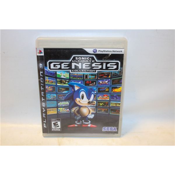 SONIC'S ULTIMATE GENESIS COLLECTION PS3 VIDEO GAME