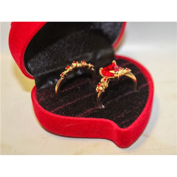 NEW 2PCS/SET RING SET SZ8