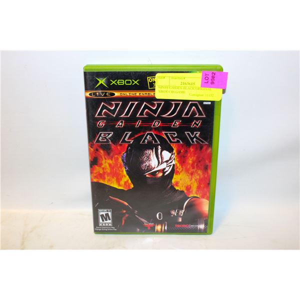 NINJA GAIDEN BLACK ORIGINAL XBOX CIB GAME