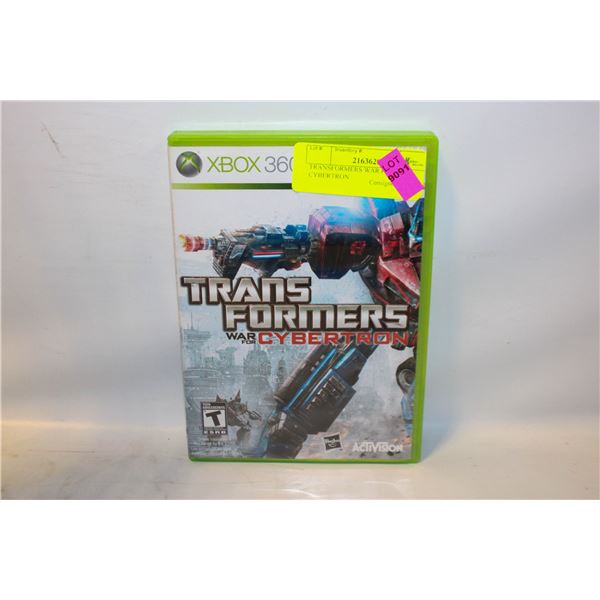 TRANSFORMERS WAR FOR CYBERTRON