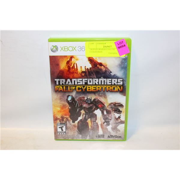 TRANSFORMERS FALL OF CYBERTRON