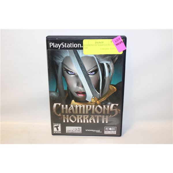 CHAMPIONS OF NORRATH PS2 CIB GAME