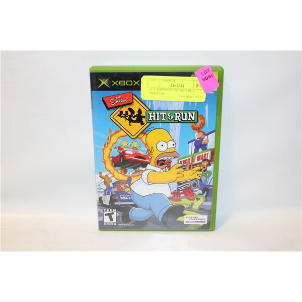 THE SIMPSONS HIT AND RUN ORIGINAL