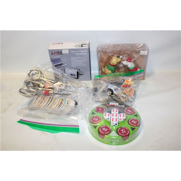 PIN COLLECTION,POGS AND MISC LOT