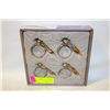 Image 1 : EGGPLANT STYLE NAPKIN HOLDERS (4)- NEW