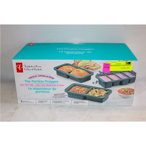PORTION PREPPER MEAL PREP CUBES BNIB