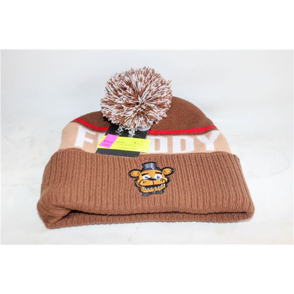 MEN'S FREDDY FAZBEAR FUZZY TOUQUE NEW