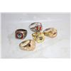 Image 1 : 5 HOCKEY RINGS OILERS, TORONTO, NHL, NJR, NJD