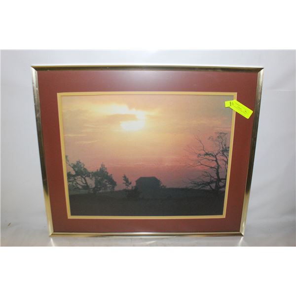 PRAIRIE SUNSET PICTURE 25"W X 21"H