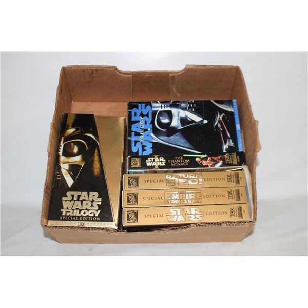 COLLECTABLE STARWARS VHS MOVIES