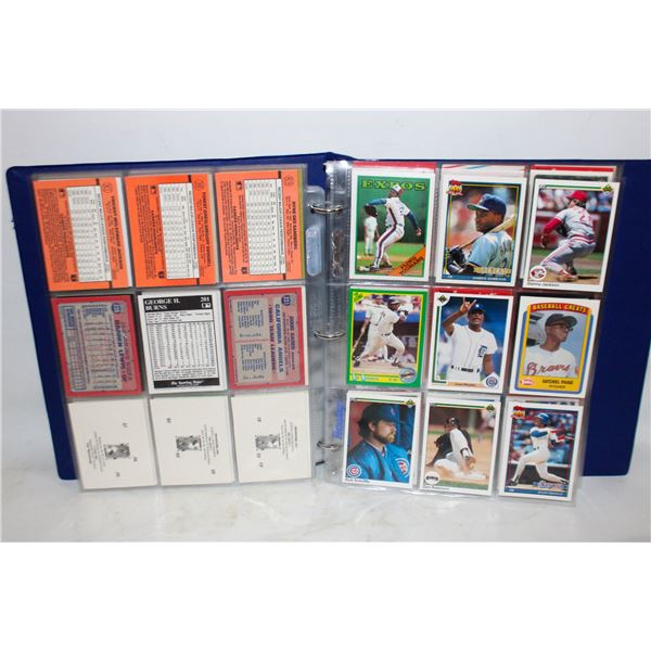 BINDER ALL BASEBALL 1989 TO 1994 APPROX 144 CARDS