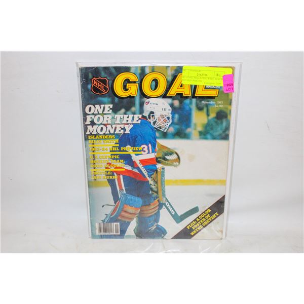 1983 GOAL MAGAZINE WITH WAYNE GRETZKY POSTER