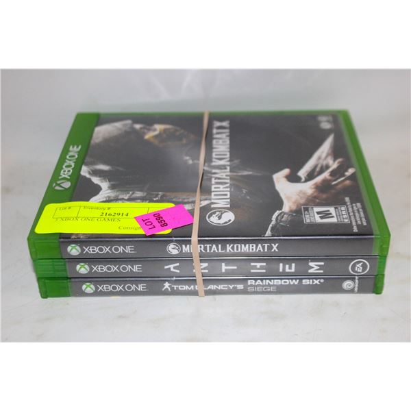 3 XBOX ONE GAMES