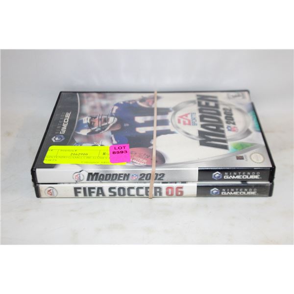 2 NINTENDO GAMECUBE GAMES EA SPORTS