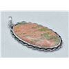 Image 3 : #235 NATURAL UNAKITE & ROSE QUARTZ PENDANT