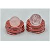 Image 1 : #62-NATURAL ROSE & CLEAR  QUARTZ SPHERE BALL +STAN