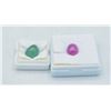 Image 1 : #141- NATURAL RED RUBY 7.95 CT /GREEN AVENTURE 9.4