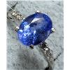 Image 2 : (3G) PLATINUM PT950 TANZANITE (1CT) DIAMOND