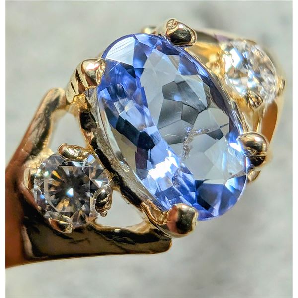10K(1.2G) TANZANITE (0.35CT) DIAMOND (0.06CT)