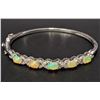 Image 1 : SILVER (9.56G) OPAL (2.35CT) WHITE SAPPHIRE 0.54CT