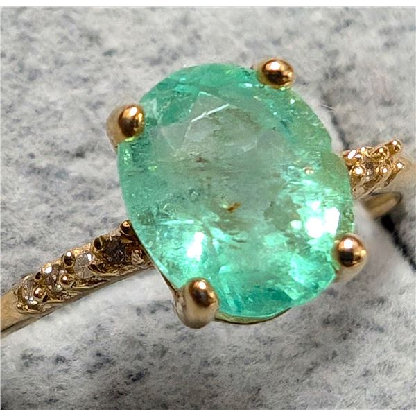 10K(1.37G) EMERALD (1.35CT) DIAMOND (0.05CT)