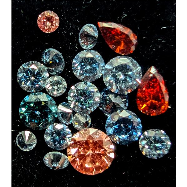LAB COLOR DIAMOND ASSORTED SIZE (APP 1CT)
