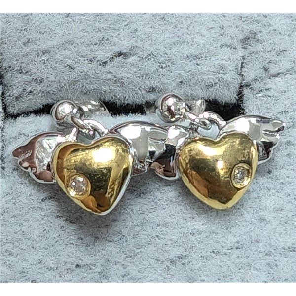 SILVER DIAMOND (0.01CT) EARRINGS