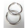 Image 1 : SILVER(3.06G) HOOP EARRINGS