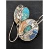 Image 2 : SILVER(7.04G) TURQUOISE EARRINGS